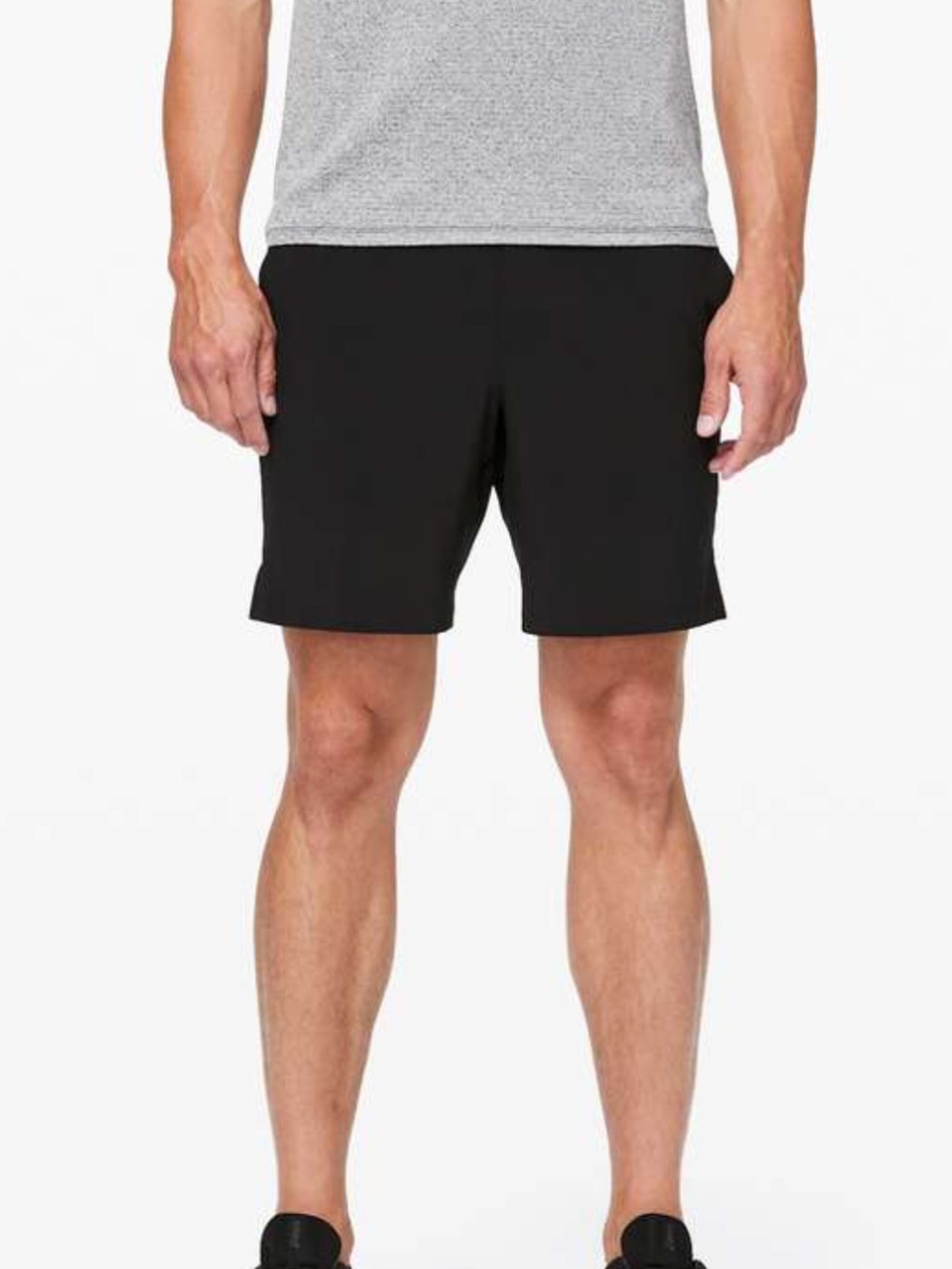 NWT Men’s Lululemon T.H.E Linerless 7” Black Athleisure Shorts ONLY Lightweight